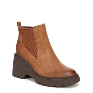 SOUL Naturalizer Womens Cora Chunky Heel Ankle Boot English Tea Brown 8.5 M